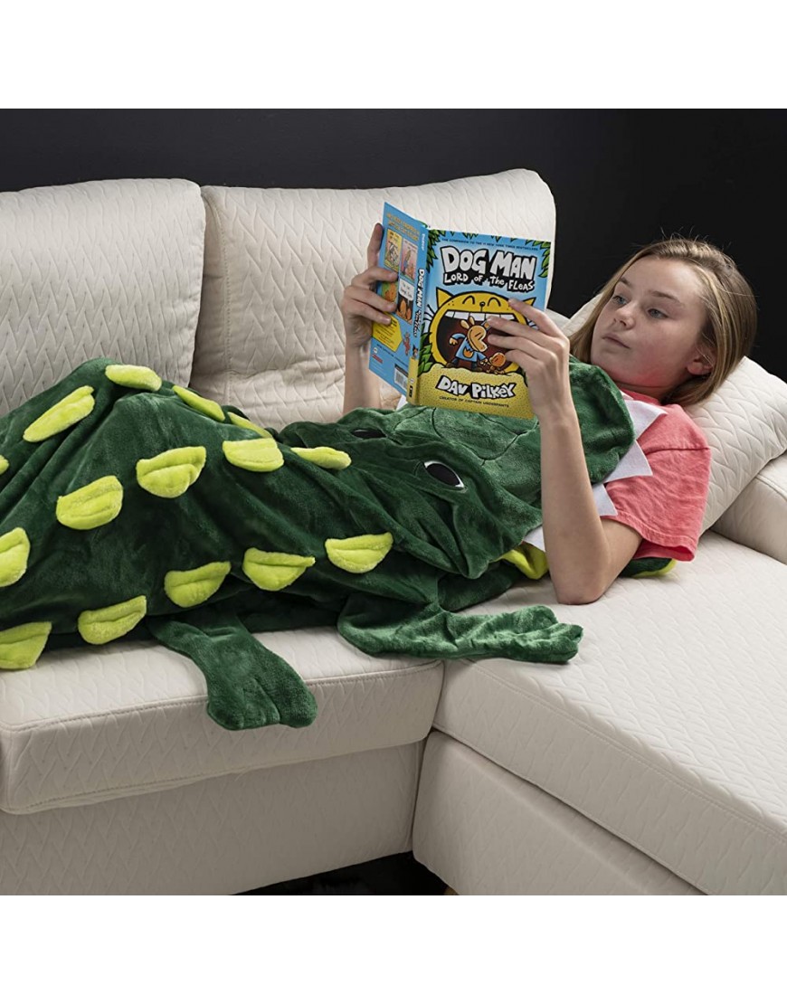 Cozy Crocodile Animal Tail Blanket for Kids Soft and Comfortable Kids Sleeping Bag Sleep Sacks Blankets for Movie Night Sleepovers Camping and More Fits Boys and Girls Ages 3 13 Years - BKQGJNV0B