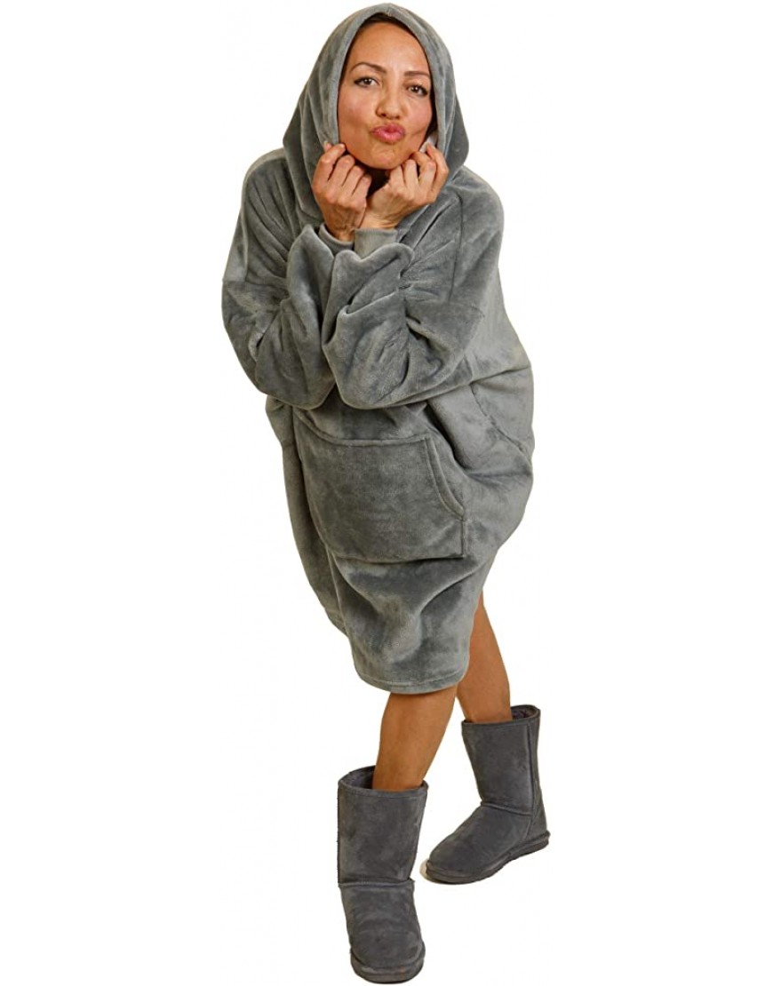 Ethicked Oversized Hoodie Blanket for Women Men & Kids snuggle blanket hoodie with Large Pocket Cozy & Breathable Sweater - BYOAHAODK