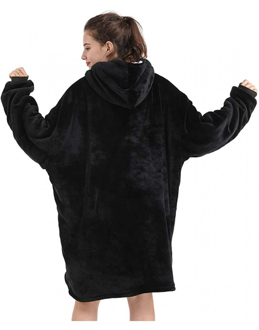 SLEPZON Blanket Hoodie | Oversized Wearable Blanket Deep Pockets Comfy Sleeves Front Zipper Deluxe Fleece Sweatshirt Blanket - B3H9W0J1E
