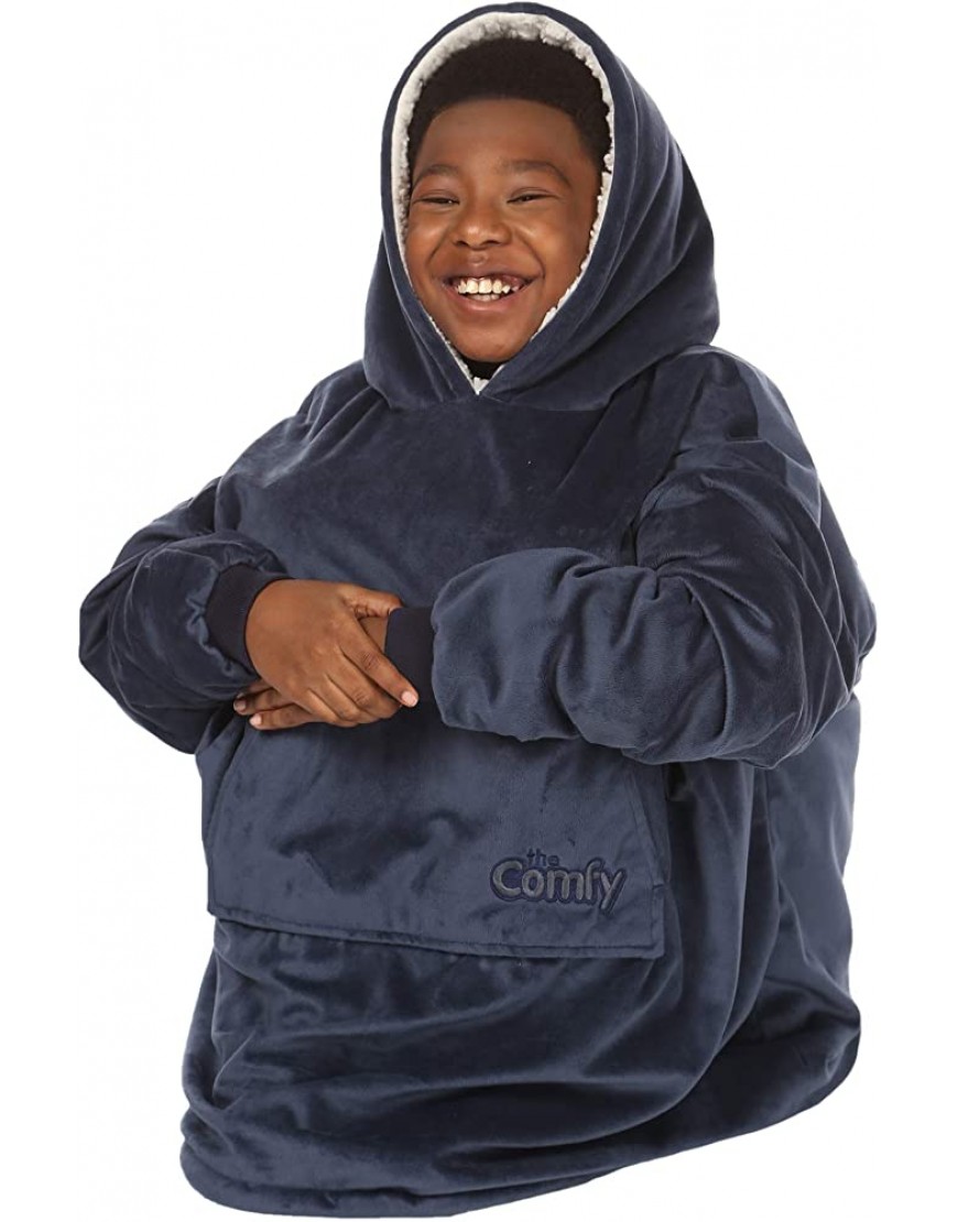 THE COMFY | The Original Oversized Sherpa Blanket Sweatshirt for Kids Seen On Shark Tank One Size Fits All - BAM80X4JO