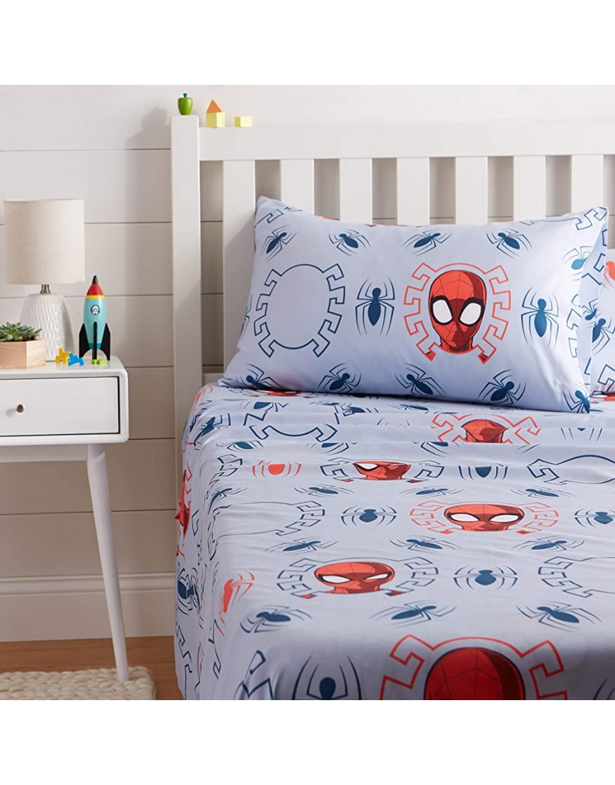 Basics by Marvel Spiderman Spidey Crawl Bed Sheet Set Twin - BNLTWSVXU