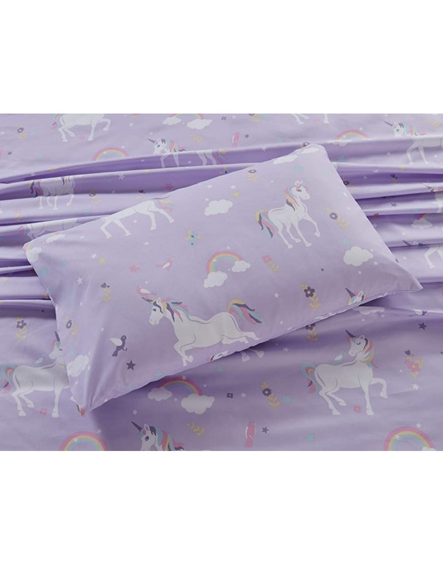 Linen Plus Sheet Set Kids Teens Unicorn Bird Star Flower Cloud Lilac Purple Pink Yellow White New # Lilac Unicorn Twin - BBWV3ERTF