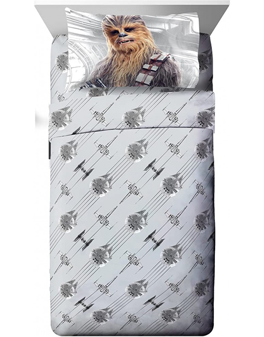 Star Wars Ep 8 Epic Poster Gray 4 Piece Full Sheet Set with Chewbacca & Stormtrooper - BI28BUPHZ