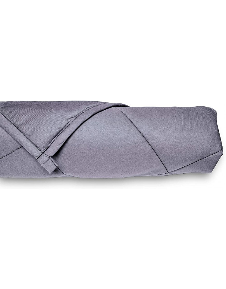 Bed Buddy Weighted Blanket for Kids Weighted Blanket Twin Size Heavy Blanket with Weighted Glass Beads Grey 7 pounds for Kids and Toddlers Over 1 Years Old - BQ35KJ0QH