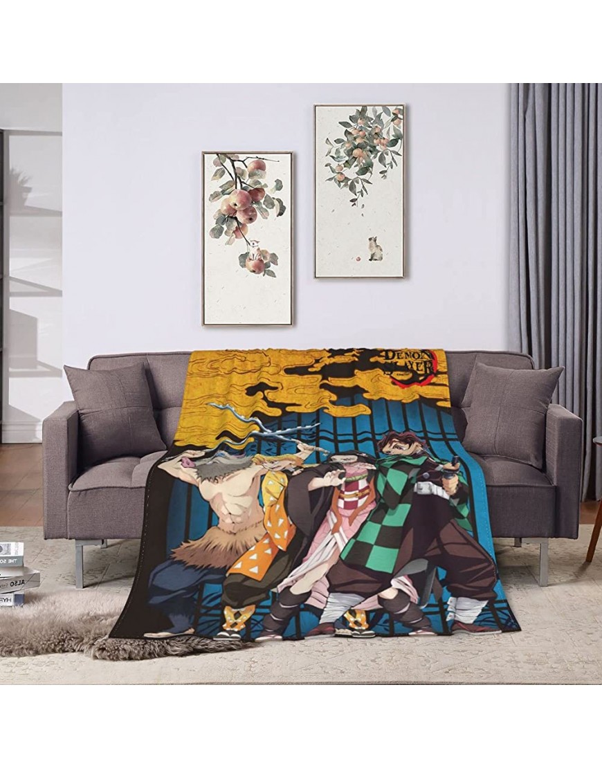 Anime Blanket Kids Bed Blankets for Boys Girls Couch Sofa Super Cozy Plush Adults Blanket 50X40 - BTBSRG6DJ