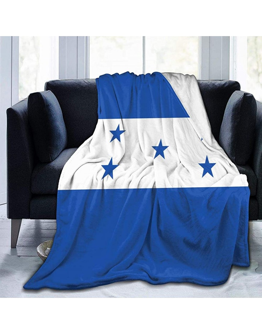 Carwayii Throw Blanket,Honduras Flag Sherpa Blanket Comfy Bed Blanket for Family Festival Gift,Comfortable Fleece Blanket Durable Warm Sofa Blanket for All Season - B3VLYWY0Y