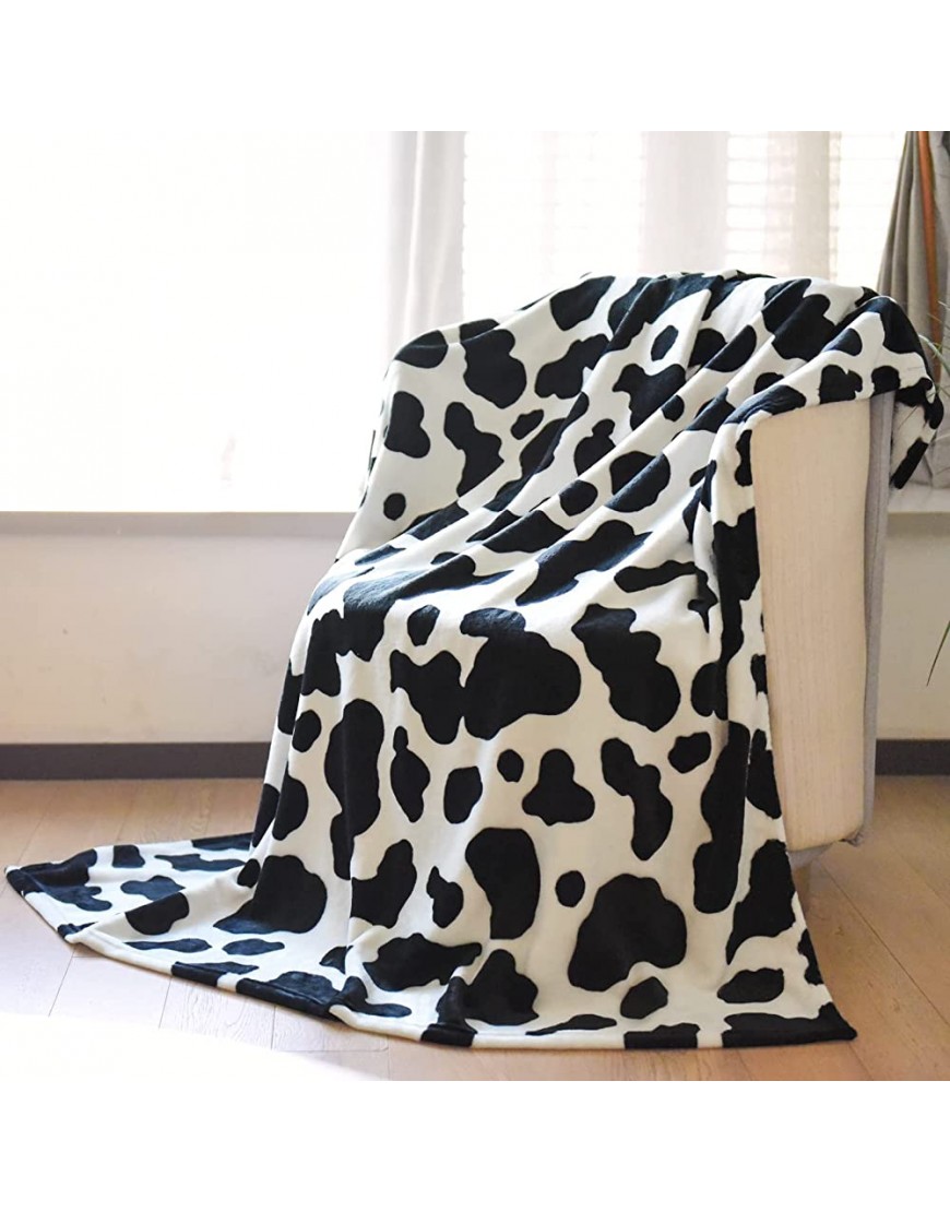 Cow Blanket Beep Online Super Soft Flannel Cow Print Blanket for Kids Black and White Warm Blankets and Throws for Sofa Couch Bed Ideal Gift for Kids 50 x 40 inches - BXV9EUWFR