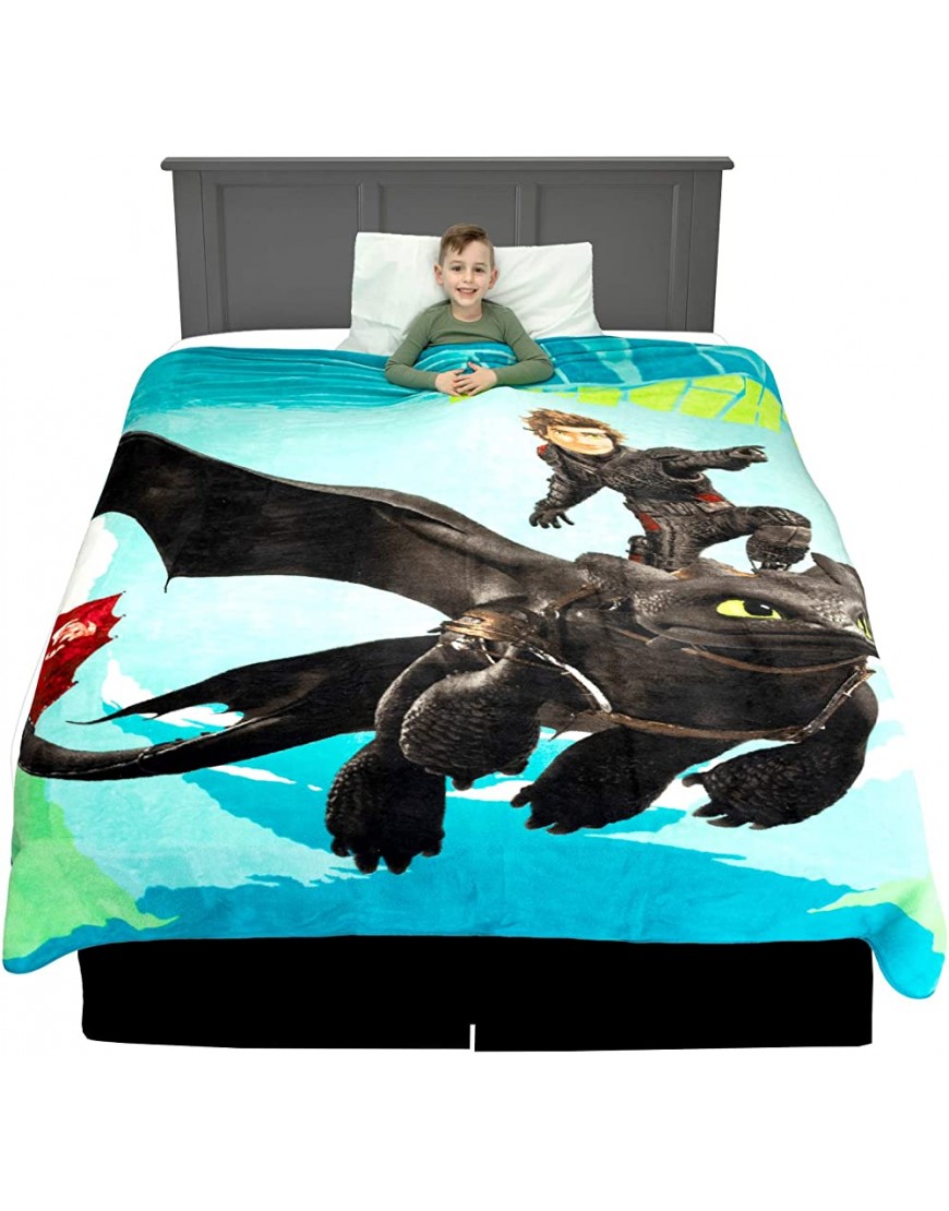 Franco Kids Bedding Blanket 62 in x 90 in How to Train Your Dragon - BQHW26L6R