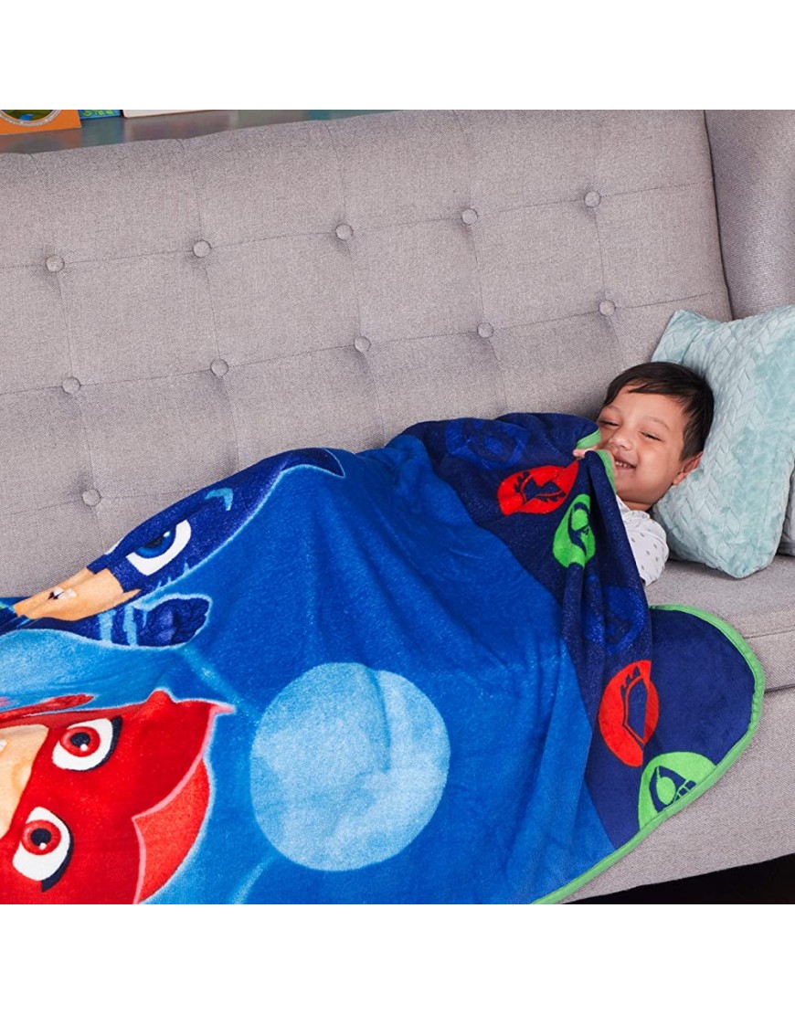 Franco Kids Bedding Super Soft Micro Raschel Blanket 62 in x 90 in PJ Masks - BON540WOG