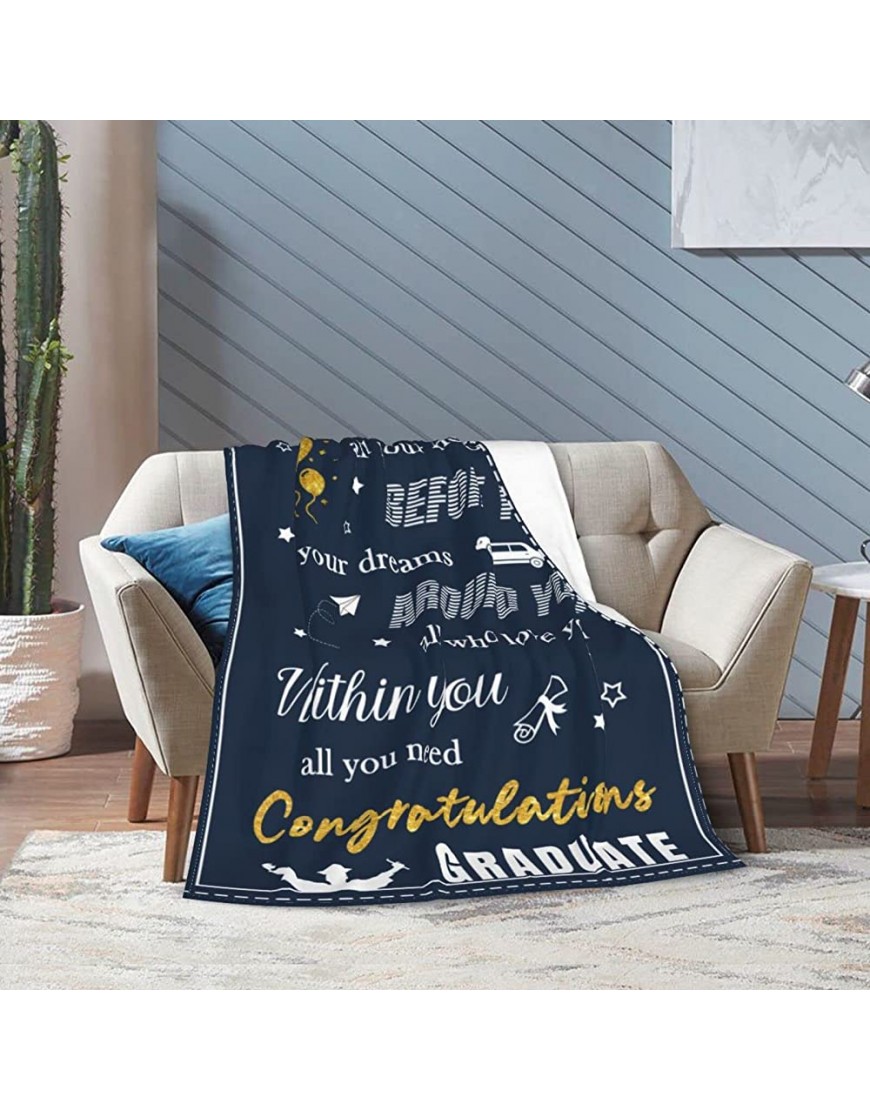 Graduation Gifts Granduation Blanket for Class of 2022 Masters Degree Blankets Gift for Boy Girl Daughter Granddaughter Grandson 50*60 in - B59DFF2B1