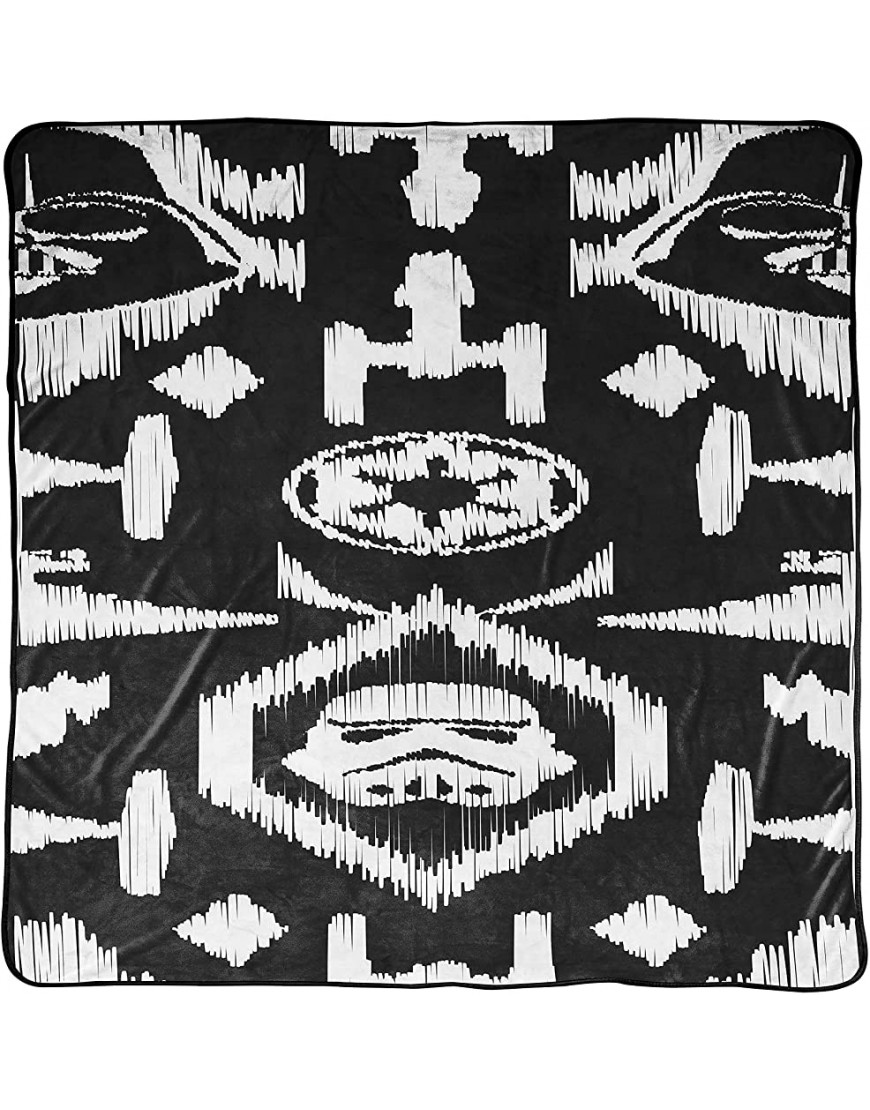 Jay Franco Star Wars Ikat Empire Blanket Bedding Measures 90 x 90 inches Fade Resistant Super Soft Fleece Official Star Wars Product - B59JB2P1T