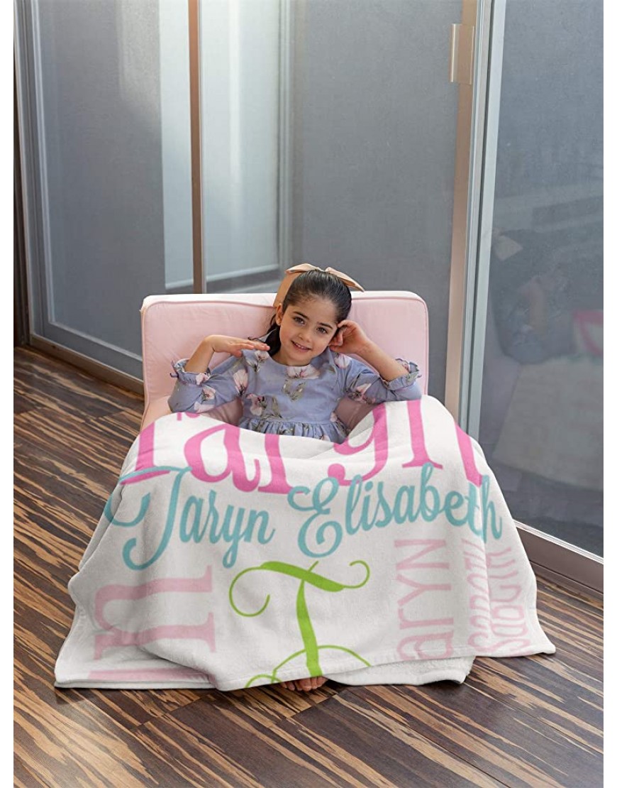 Personalized Name Blanket for Baby Girl Kids and Adults with Name Custom Kids Blanket Customized Name Blankets to My Amazing Daughter. Great Gift for Birthday Thanksgiving Mothers Day Christmas - BGWVDAKGR