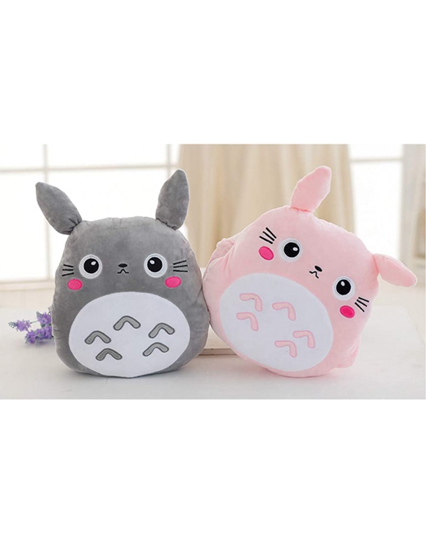 GYH Totoro Plush Throw Pillow with Blanket 3 in 1 Multifunction Totoro Hand Warm Cushion Baby Kids Nap Blanket Anime Figure Toy - B2SCXLHAX
