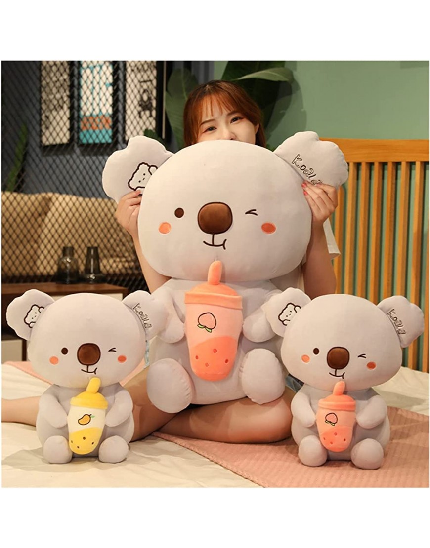 GZXHI Soft Down Cotton Milk Tea Cup Koala Doll Large Koala Plush Toy Pillow Children's Gift Color : Peach Size : 35cm - BXUUFX0E3
