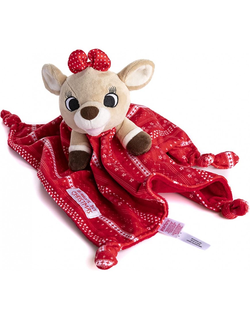 KIDS PREFERRED Clarice Plush Stuffed Animal Snuggler Blanket 12.5 Inches - BBWVRF7D9