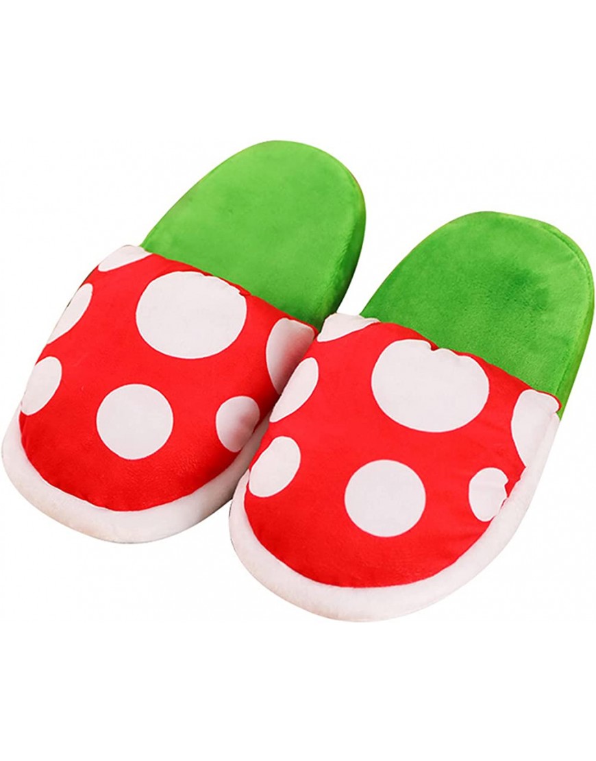Lopbraa Piranha Plants Plush Funny Slippers Loafer with Pipe Pot Holder Funny Gifts for Women Mens Teens Piranha Plants - BWTFKQG44