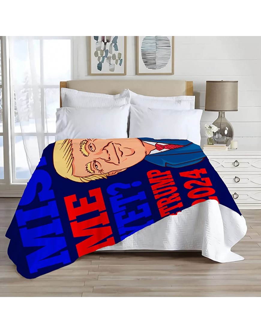 SHAKEAGLE Trump 2024 Blanket President Election Campaign Throws Gifts for Trump Supporter American Decor Plush Soft Lightweight Flannel Fleece Blankets Quilt for Bed Couch Chair 120x90In Extra Large - B87VMY2H2