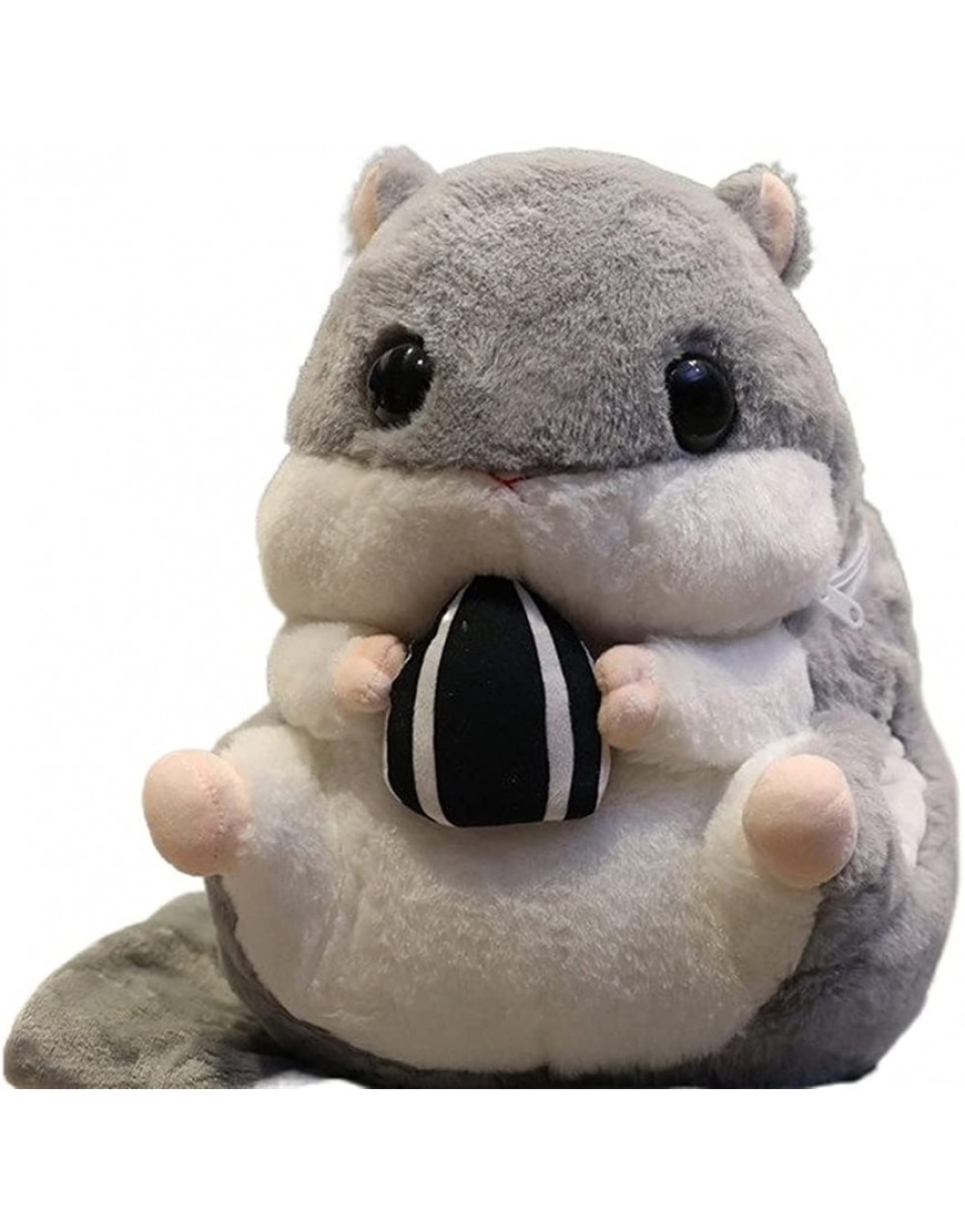 Uongfi Cute Hamster Plush Toy 3 in 1 Multifunction Hamster Hand Warm with Blanket Toy Hamster Pillow Kids Toys Birthday Gift for Child Color : Light Grey Height : Toy with Blanket - BHVD1NHTF