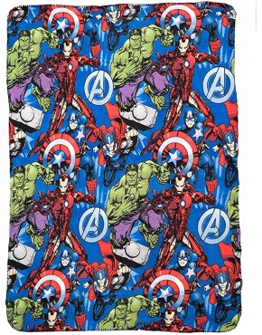 UPD Marvel Avengers Plush Fleece 45"x60" Throw Blanket - BKYDUNLCA