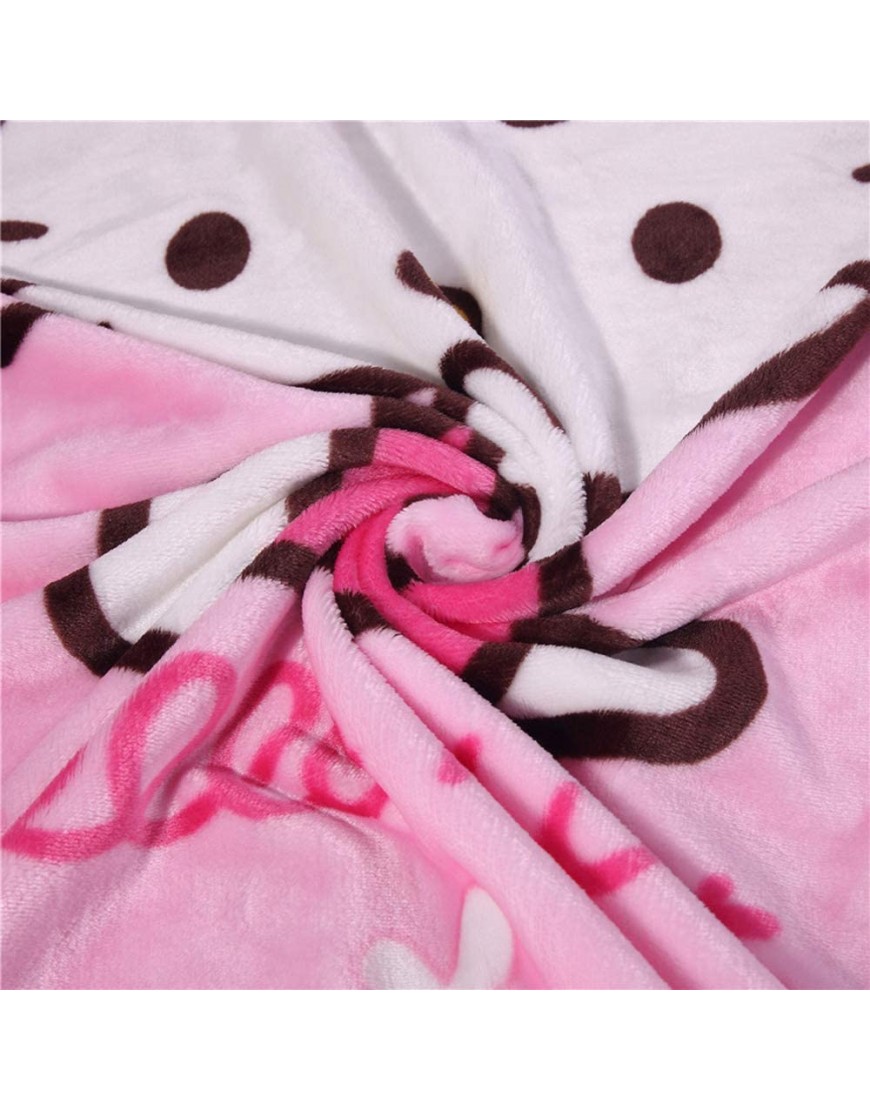 AMZKIKI Throw Blanket Fleece Printing 39'' x 55'' Kids Super Soft Warm Couch Chair Living Room Pink… - BEOD0HMGB