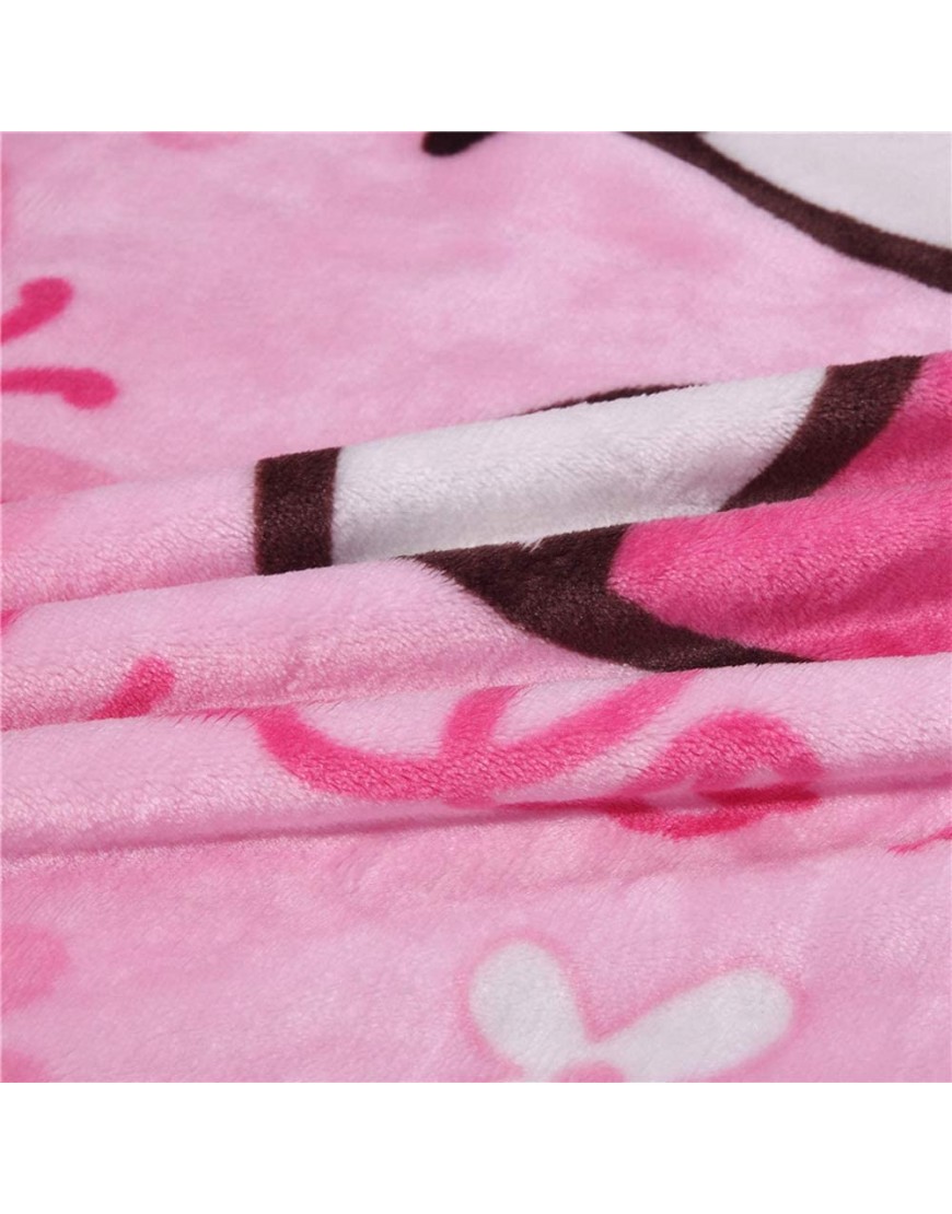 AMZKIKI Throw Blanket Fleece Printing 39'' x 55'' Kids Super Soft Warm Couch Chair Living Room Pink… - BWHC1QNET