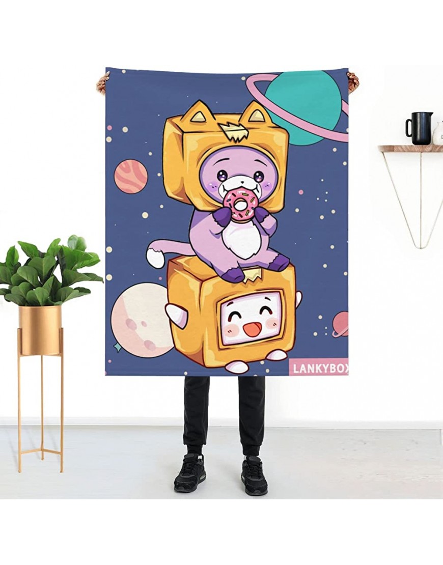 Cute Cartoon Blanket Soft Flannel Fleece Throw Blanket for All Season Couch Bed Sofa Office for Kids Teens 50 x 40inch - BMW9X41C4