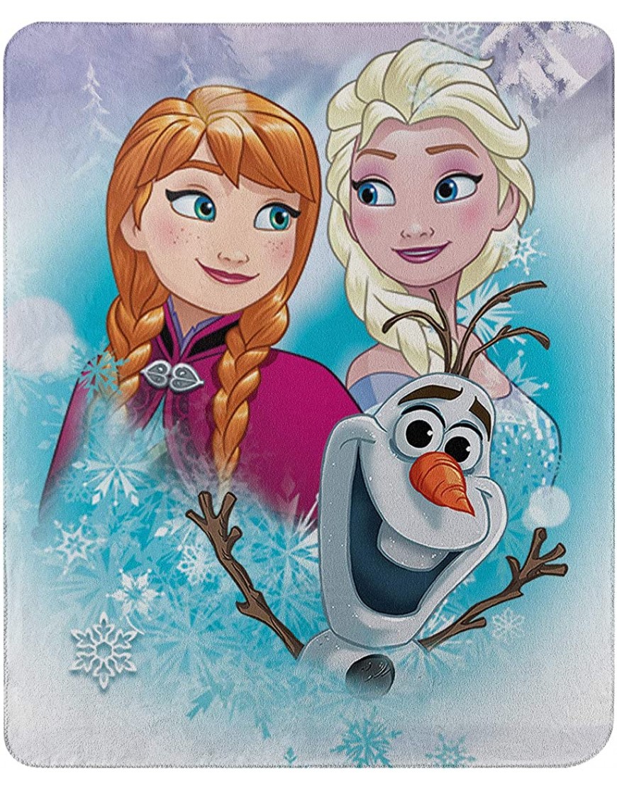 Disney Frozen Snow Journey Fleece Throw Blanket 45 x 60 Multi Color 1 Count - BKLM9653O