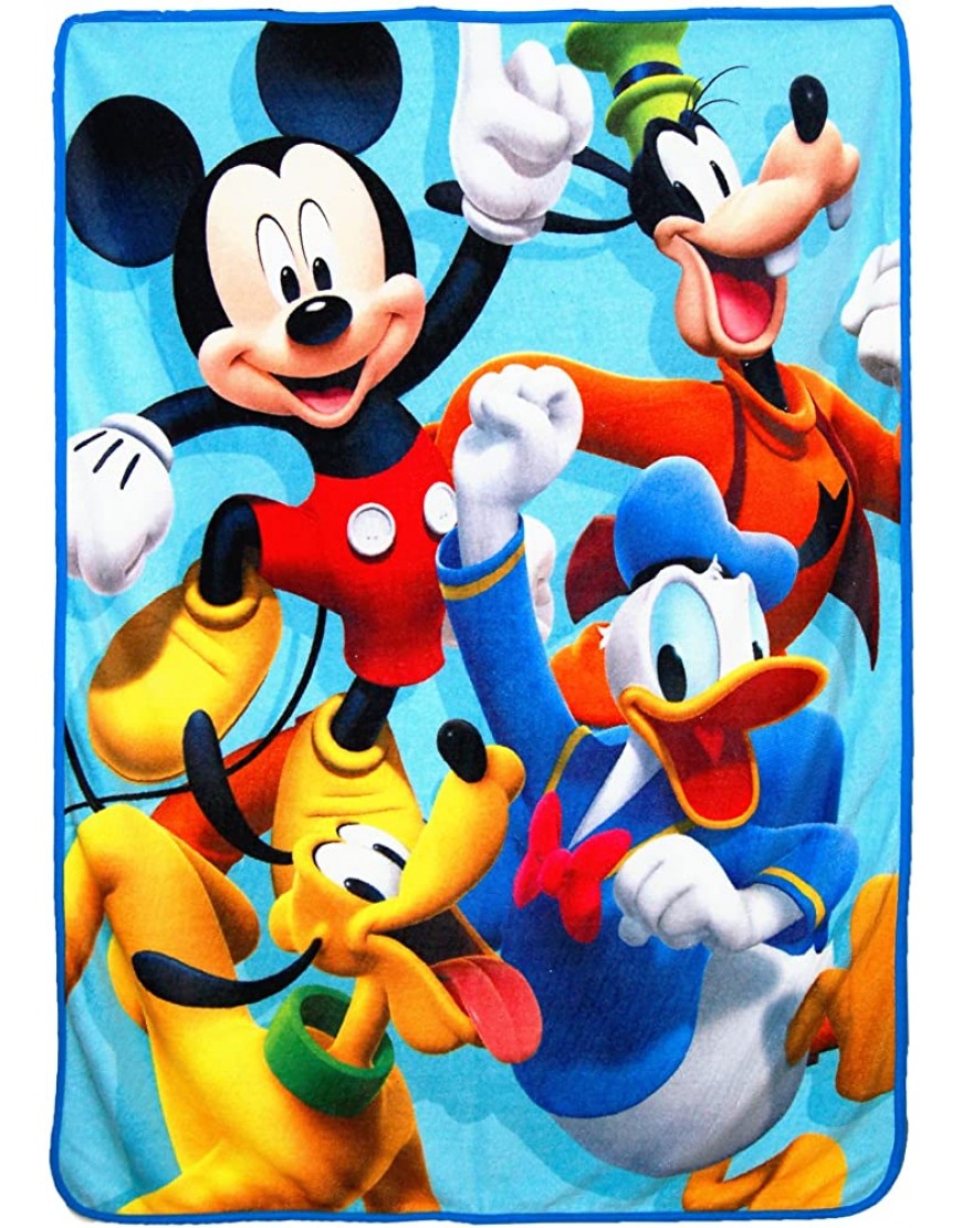 Disney's Mickey's Roadster Racers 4 Ever Micro Raschel Throw Blanket 46 x 60 Multi Color - B44B6MIHK