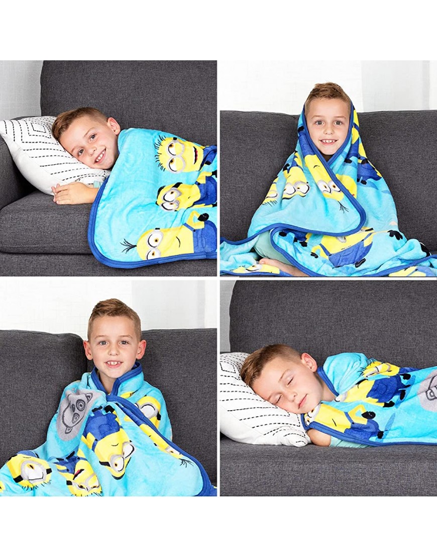 Franco Kids Bedding Super Soft Silk Touch Throw 40 in x 50 in Minions The Rise of Gru - BXNCLO1BN