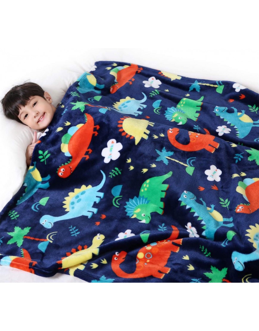 Lukeight Dinosaur Blanket for Boys Kids Dinosaur Throw Blanket for Boys and Girls Fluffy Cozy Dinosaur Fleece Blanket with Vibrant Colors and Cute Design Soft and Warm Throw Blanket 50x60 Inches - B73F3KTY6