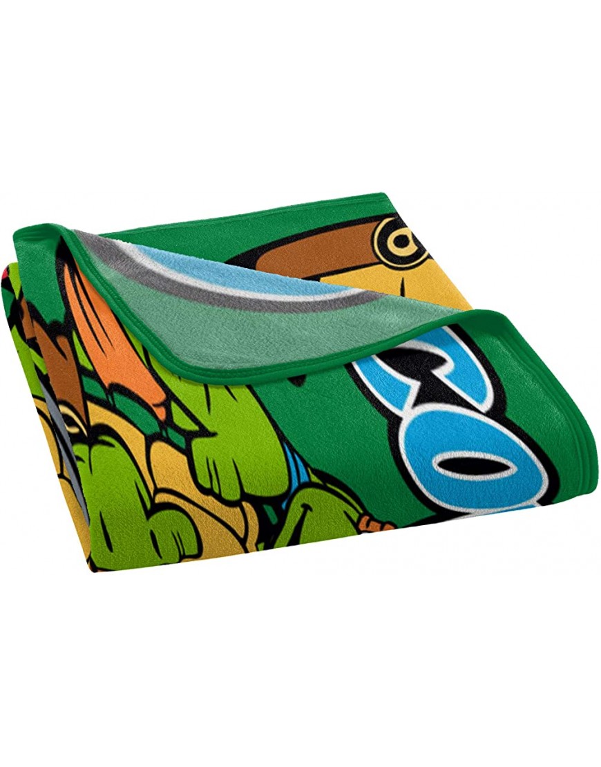 Nickelodeon's Teenage Mutant Ninja Turtles Cowabunga Dudes Fleece Throw Blanket 46 x 60 Multi Color - BIKZRFJ5M