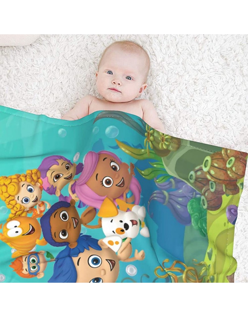 Soft Throw Kids Blanket Fleece Warm Flannel Cozy for Toddler Kids Bed Sofa and Living Room 40X30 Inches Ocean - B1BJIATM4