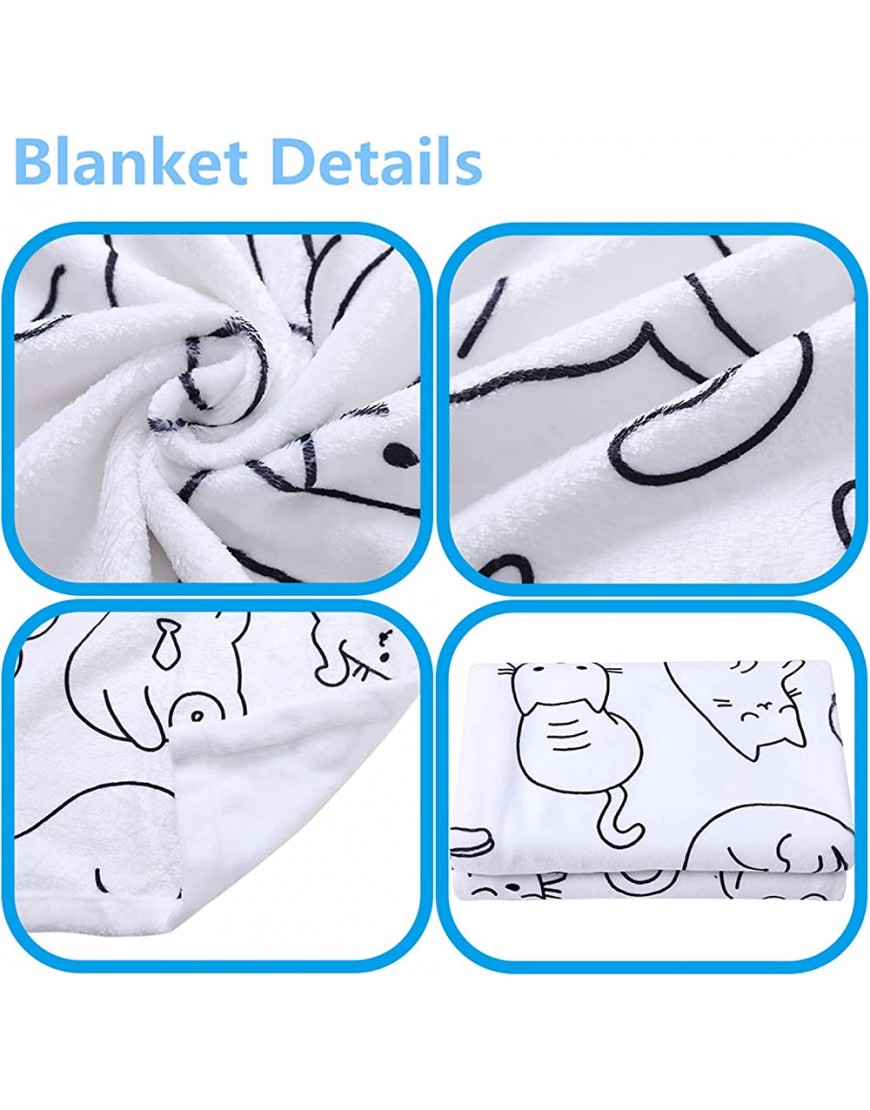Sviuse Cat Blanket Kids Throw Blanket Cute Animals Pet Pattern Sherpa Blanket for Girls Bed Couch Chair Kawaii Cat Lover Gifts Soft Warm Cozy Fuzzy 50x60 Throw 50 X 60 Cat 2 - BC66AD0MJ