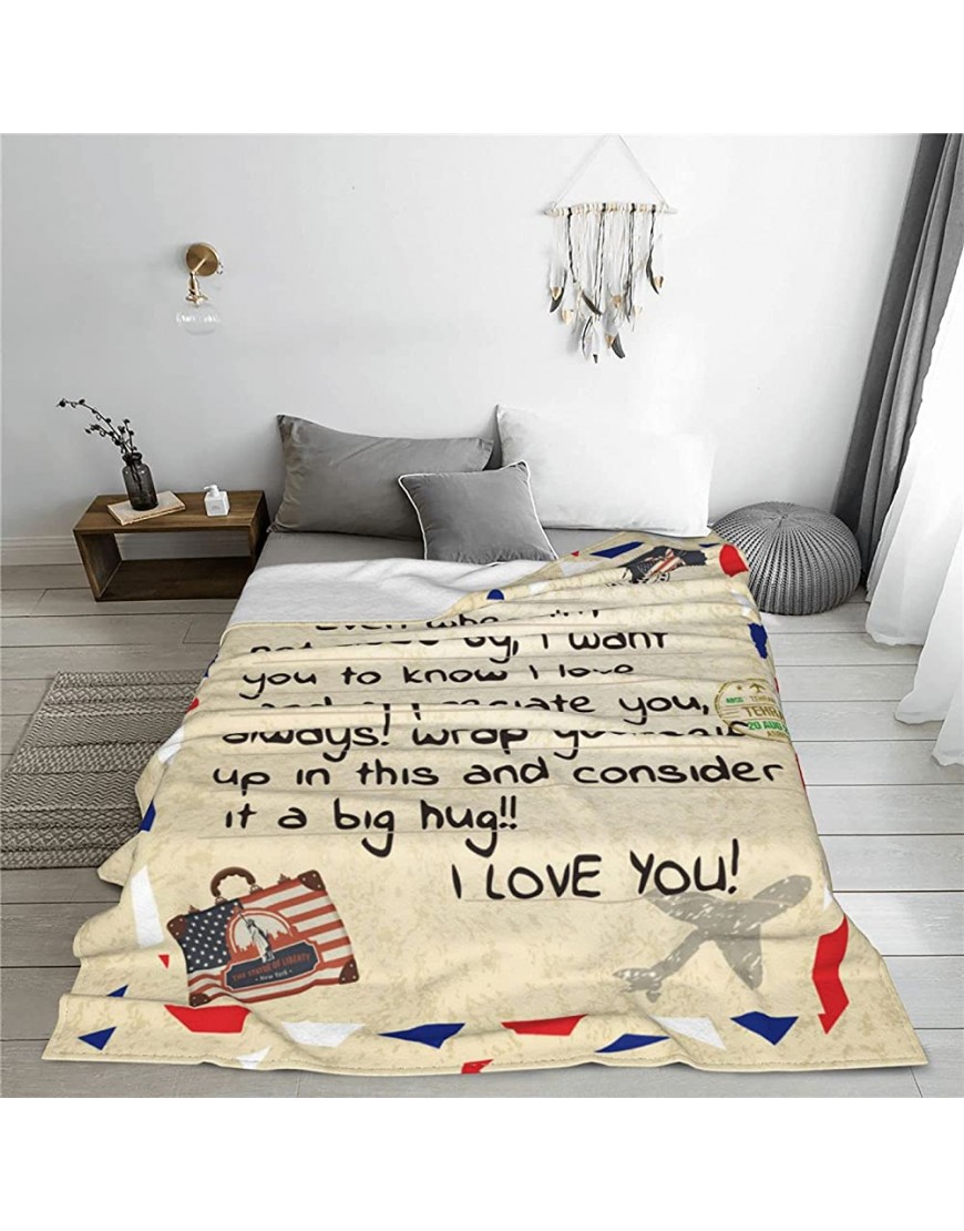 to Dad from Daughter Son Throw Blanket Personalized I Love You Gift for Recovery Healing Keep Health to Dad 60x50 for Teens - BI4LPF0GN