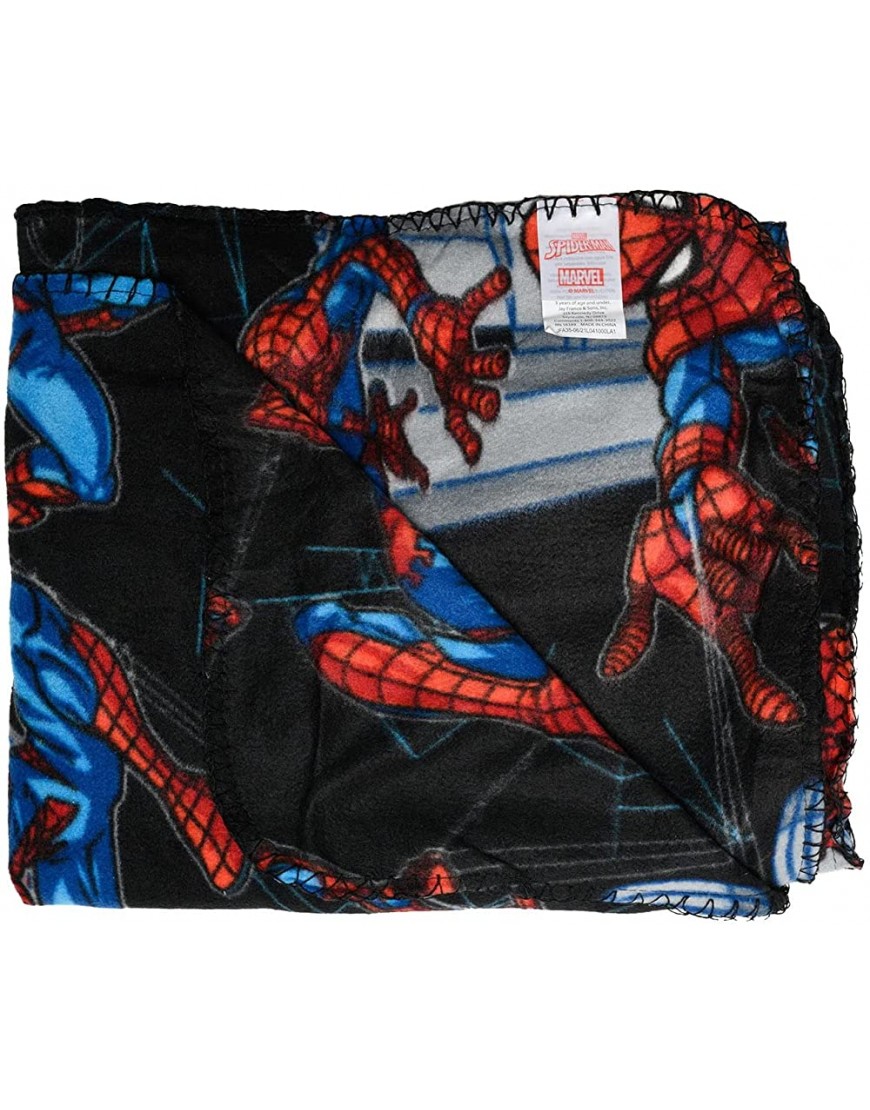 UPD Dark Spiderman Fleece Blanket Warm and Cozy Spider-Man Throw - B5DZ4L8ZD