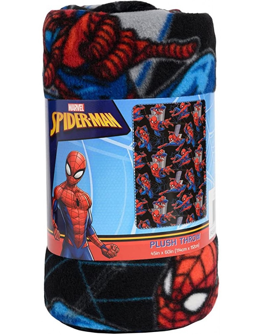 UPD Dark Spiderman Fleece Blanket Warm and Cozy Spider-Man Throw - B5DZ4L8ZD
