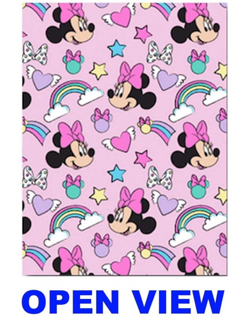 UPD Inc U.P.D. Inc. Pink Minnie Mouse Fleece Blanket Warm and Cozy Disney Minnie Fleece Throw Blanket Soft Minnie Mouse Plush Throw Snuggle Blanket Size 45x60 Inch B09F62BQMH MultiColor L - BIVX364PN