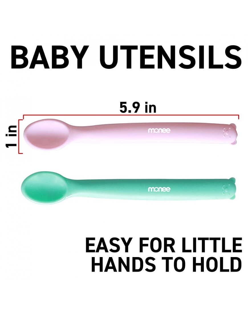 Baby Utensils Bundle Silicone Baby Feeding Set - BR7UO9HAI