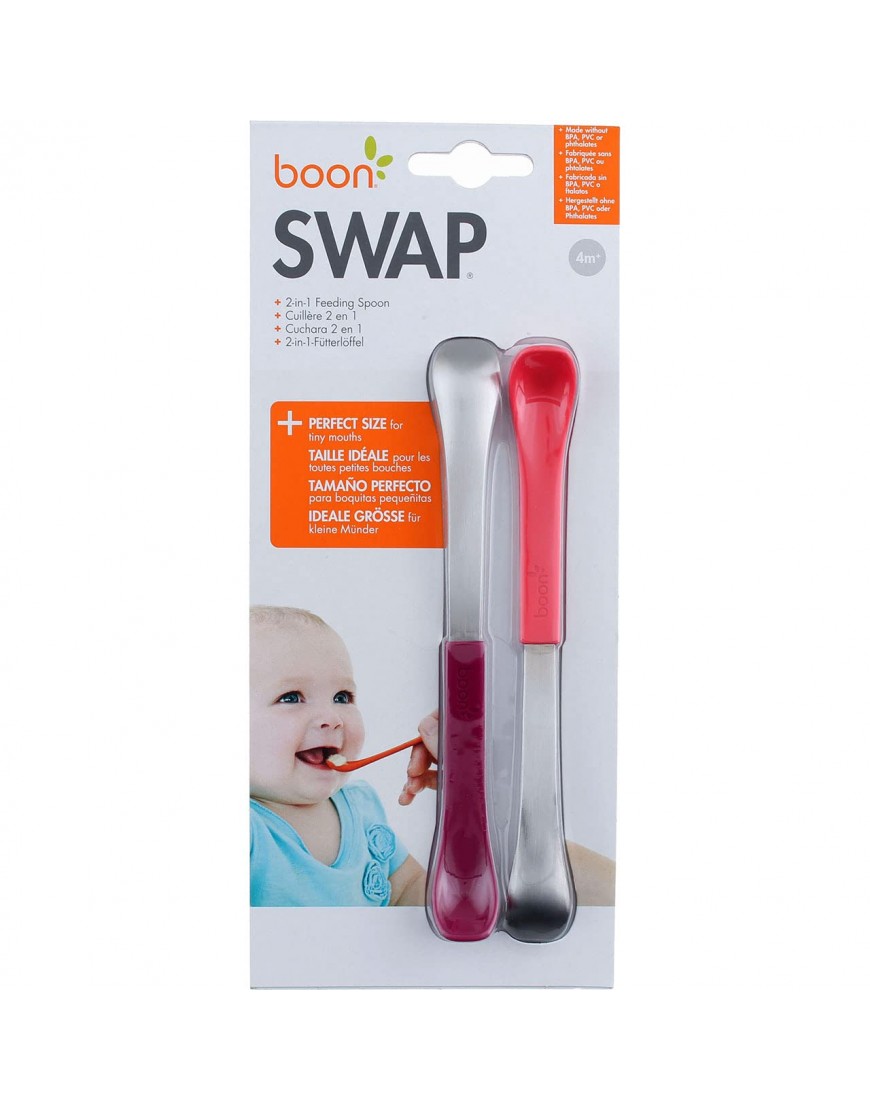 Boon Swap Baby Utensils Pink Purple - BSRAUL5Q6