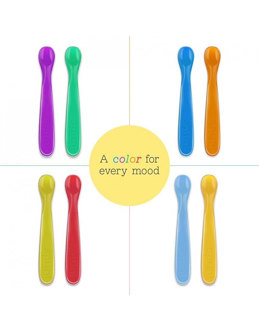 Spuni First Baby Spoon Baby Feeder with Patented Tulip Tip Infant Feeder for 8 Months Onwards Second Stage Feeding Spoons for Babies Neon Green and Playful Pink 2 Pack - BBEF93XT5