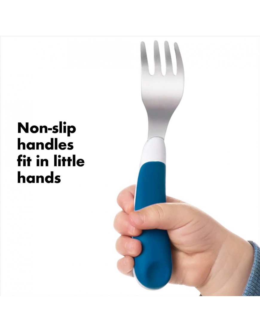 OXO Tot On-The-Go Fork And Spoon Set Navy - BANCV6IQ1