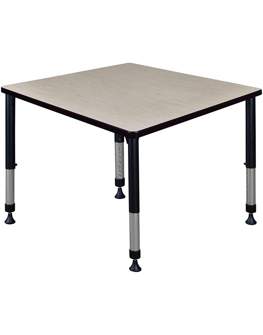 Kee 36 Square Height Adjustable Classroom Table Maple - BDF8UC39V