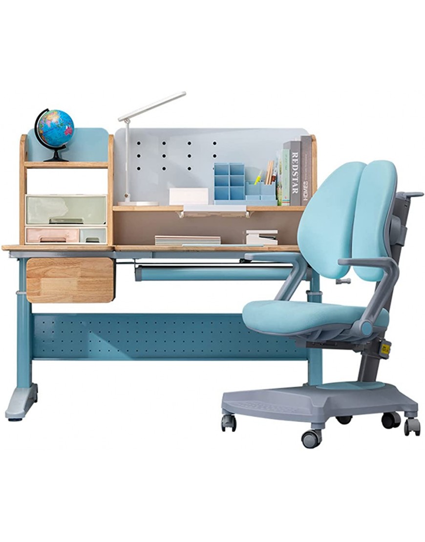 LDZ Learning Desk and Chair Set Can Be Raised and Lowered Children's Writing Desk Primary and Secondary School Students Can Adjust The Work Table Home Multi-Functional Desk - B8UPWBT69