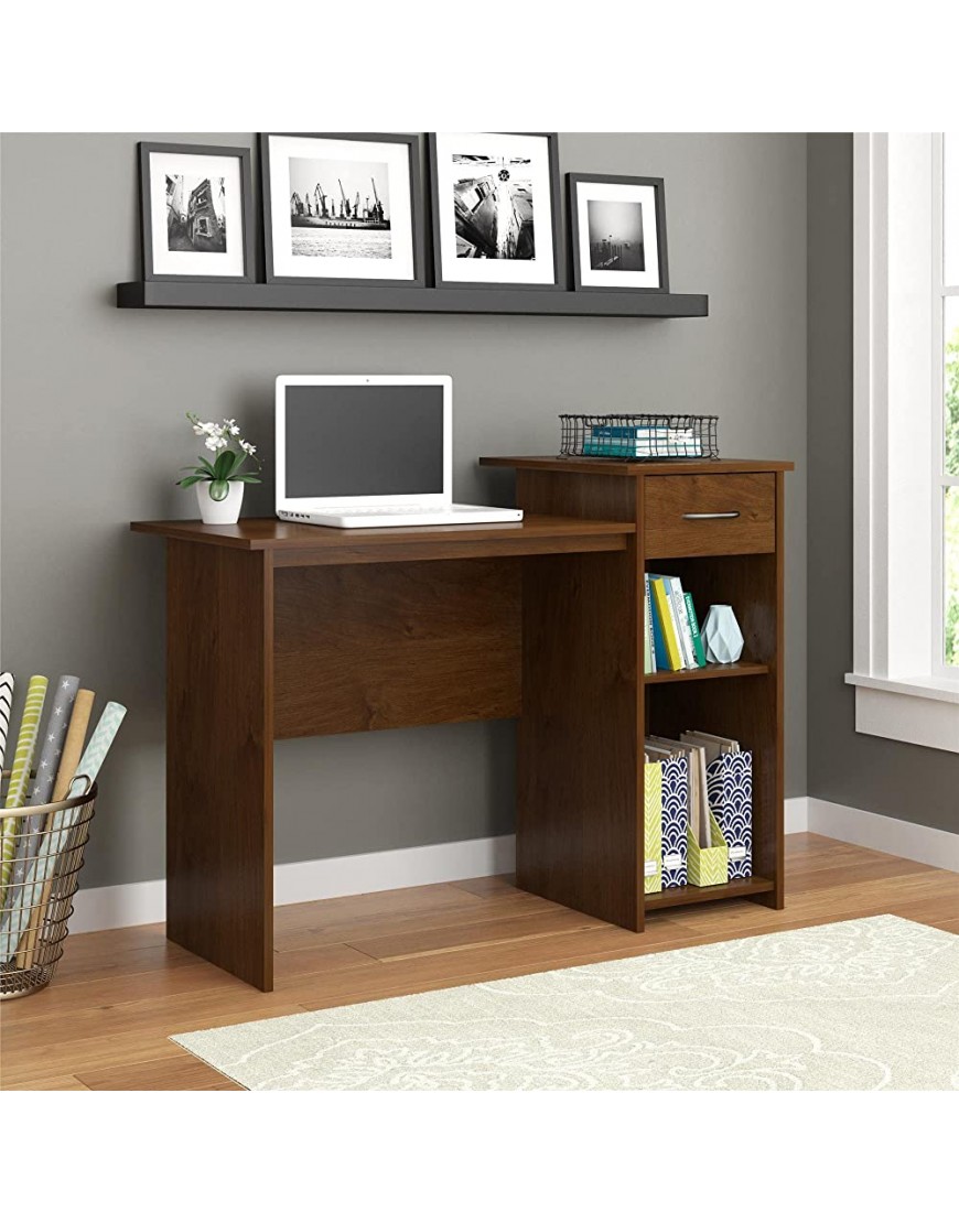 Student Desk with Easy-Glide Drawer Multiple Finishes White - B8IY3ZVR3
