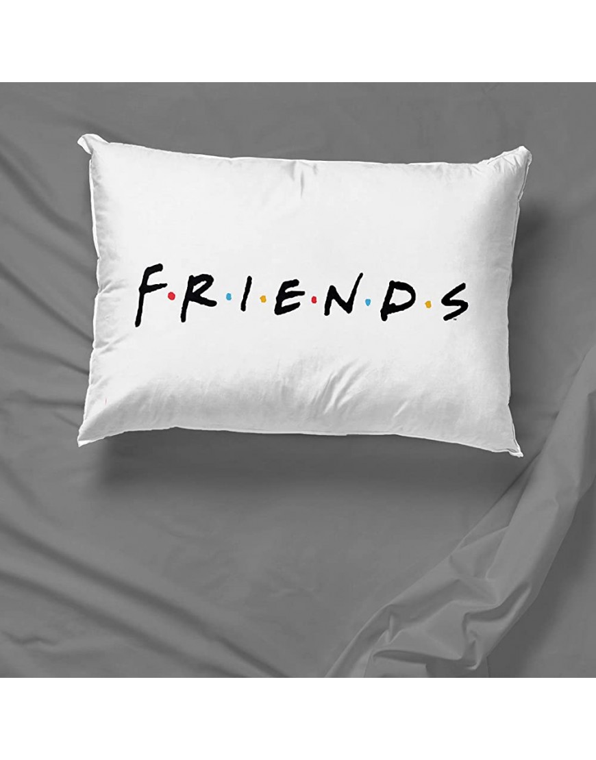 Friends Classic Logo 2 Pack Reversible Pillowcase Super Soft Bedding Official Friends Product - BKHS7G335