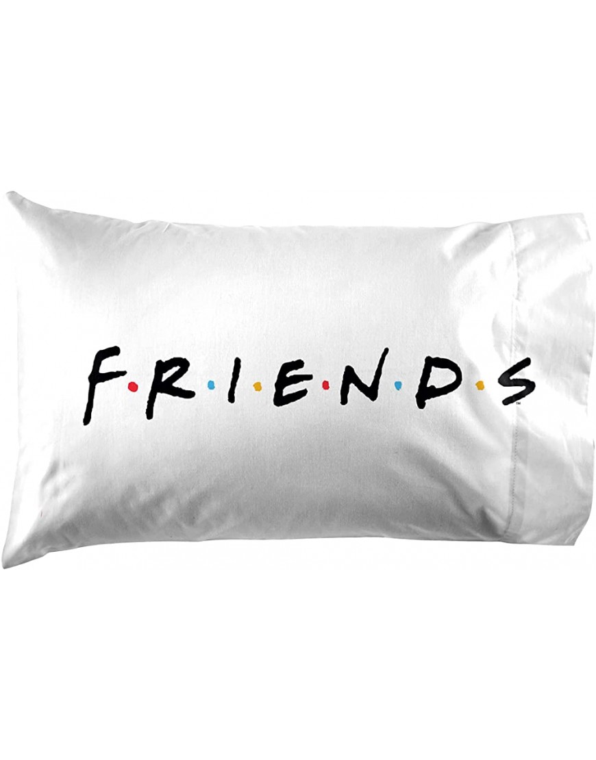 Friends Classic Logo 2 Pack Reversible Pillowcase Super Soft Bedding Official Friends Product - BKHS7G335