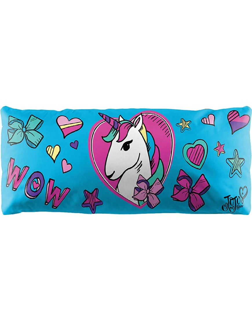 Jay Franco Nickelodeon JoJo Siwa Decorative Body Pillow Cover Kids Super Soft 1 Single Bed Pillow Cover Measures 20 Inches x 54 Inches Official Nickelodeon Product - BQ9LVAR6U