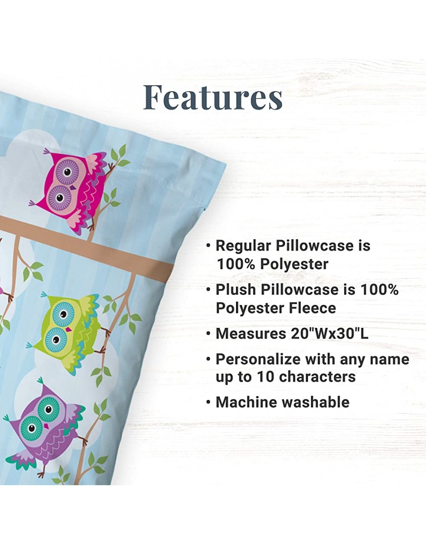 Lets Make Memories Personalized Pillowcase Customized for Kids Soft Fabric -Polyester Standard Pillow Size Unicorns Design Personalized with Her Name Sleep Nap Girls Pillowcase - B65Z4G89O