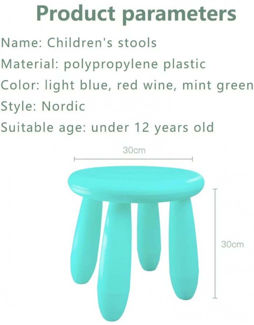 Children's Footstools Kindergarten Learning Stools,Children's Dresser Stool Plastic Light Footstools are Durable and Movable Blue - BZF3D5HAJ