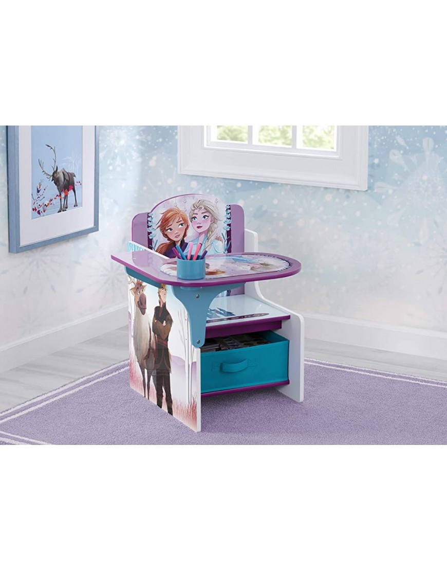 Delta Children Chair Desk with Storage Bin Ideal for Arts & Crafts Snack Time Homeschooling Homework & More Greenguard Gold Certified Disney Frozen II - BMM001BEN